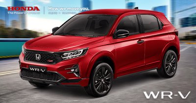 Warna Blazing Red Pearl New Honda WRV tipe RS Surabaya